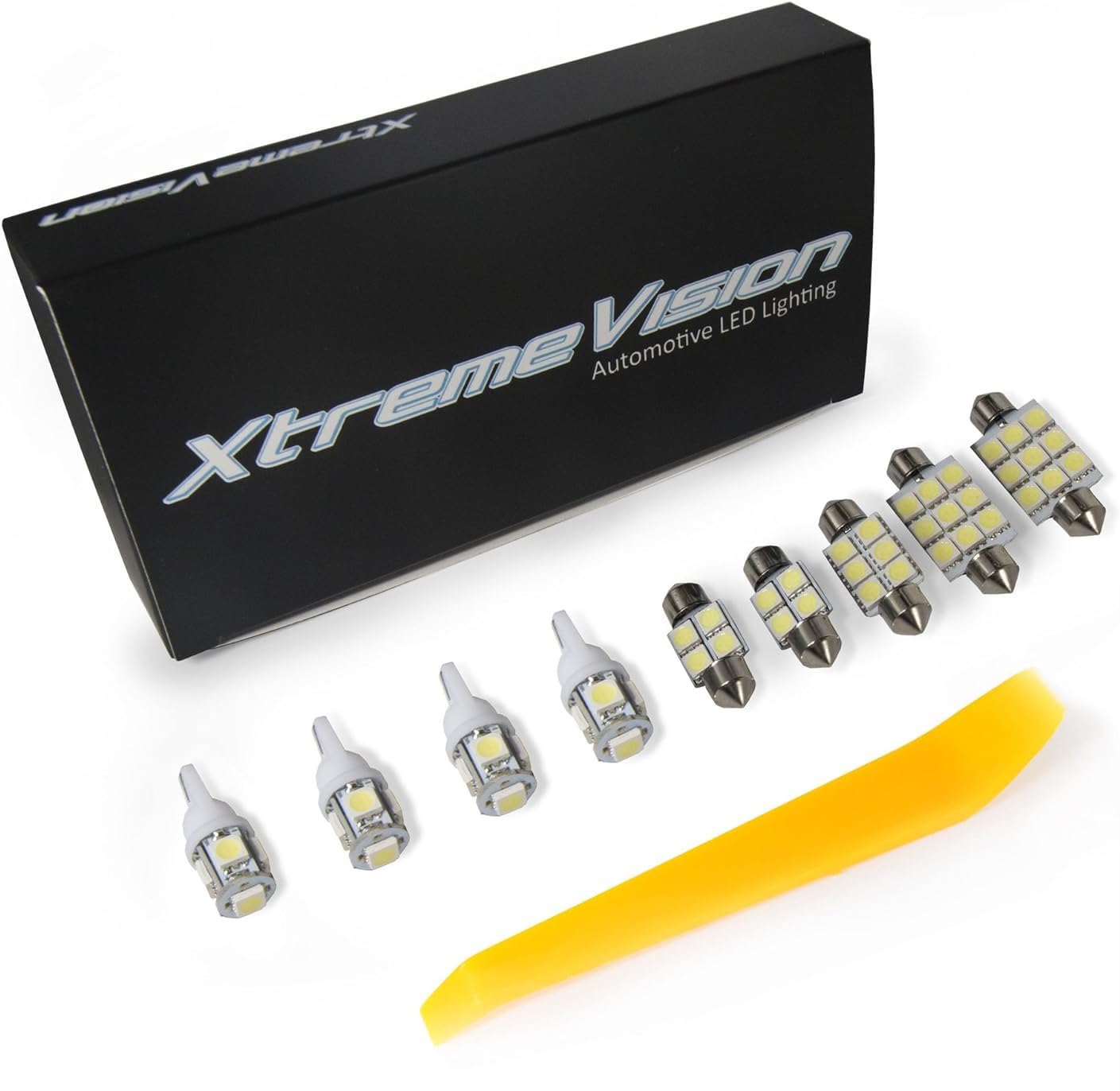 Xtremevision Interior Led For Mitsubishi Evo Lancer 2007-2015 (8 Pieces) Red Interior Led Kit + Installation Tool